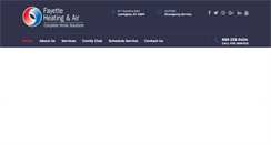 Desktop Screenshot of fayetteheating.com